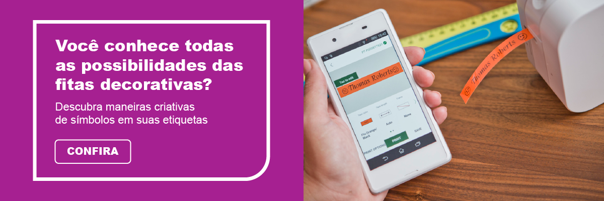 Você conhece todas as possibilidades das fitas decorativas? Descubra maneiras criativas de símbolos em suas etiquetas